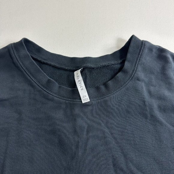 Fabletics Women’s Black Long‎ Sleeve Pocket Sweatshirt Sweater Pullover Size 2X - Picture 5 of 9